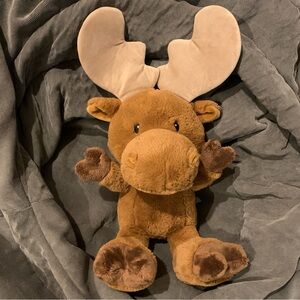 Moose Stuffed Animal Gund Plush Toy Medium Size Brown Children Kids